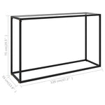 Mesa auxiliar de cristal templado transparente HKH