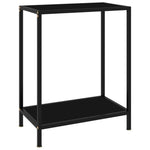 HKH Mesa de Apoio Vidro Temperado - Preto