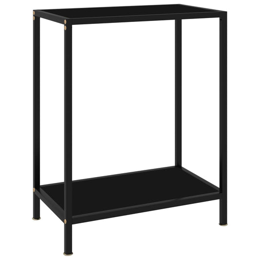 HKH Mesa de Apoio Vidro Temperado - Preto