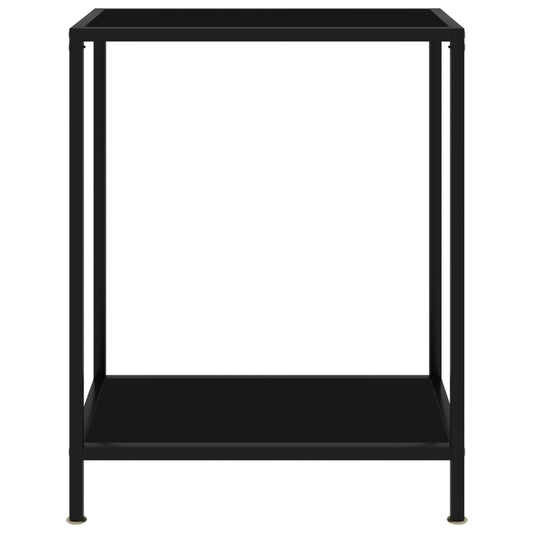 HKH Mesa de Apoio Vidro Temperado - Preto