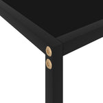 HKH Mesa de Apoio Vidro Temperado - Preto