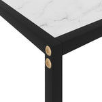 HKH Mesa de Apoio Vidro Temperado - Branco
