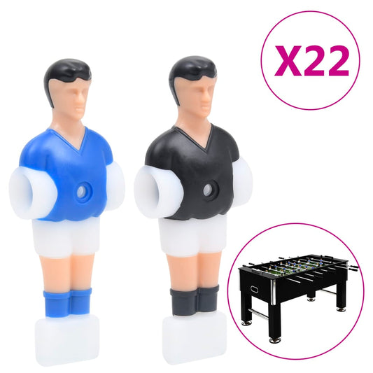 HKH Jugadores de futbolín para varillas de 12,7 mm 22 unidades