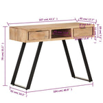 Escritorio Acacia de Madera Maciza con Bordes Vivos HKH