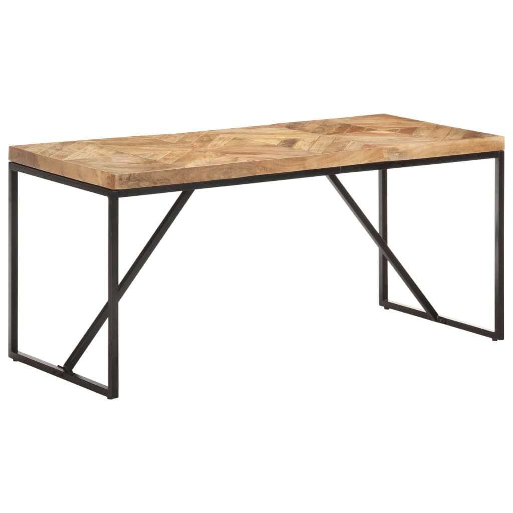 Mesa de comedor HKH de madera maciza de mango y acacia