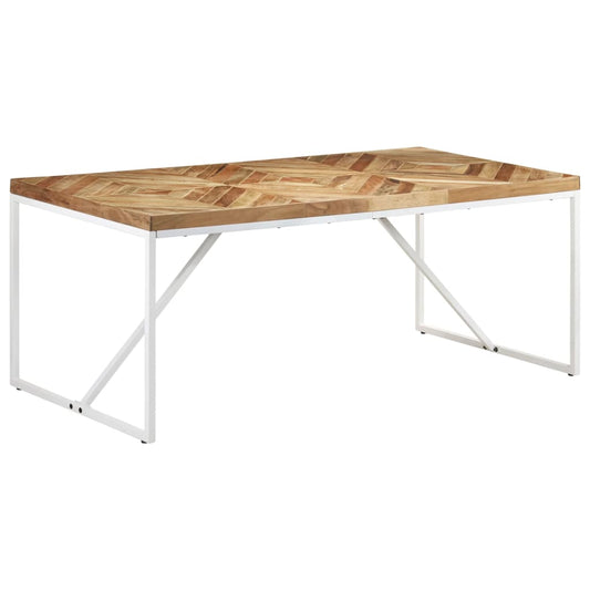 Mesa de comedor HKH de madera maciza de mango y acacia