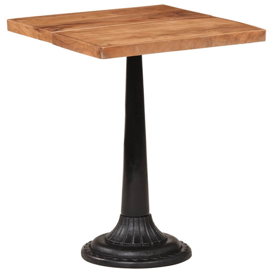 HKH Mesa de Bar de Madera Maciza de Acacia