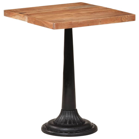 HKH Mesa de Bar de Madera Maciza de Acacia