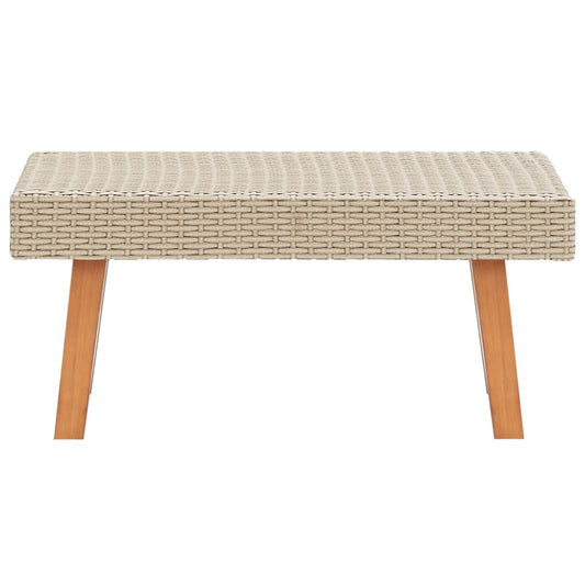 HKH Mesa de Centro para Jardim Vime Pe - Bege