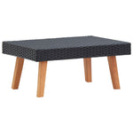 HKH Mesa de Centro para Jardim Vime Pe - Preto