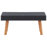 HKH Mesa de Centro para Jardim Vime Pe - Preto