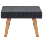 HKH Mesa de Centro para Jardim Vime Pe - Preto