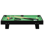 HKH Mini Mesa de Bilhar 92x52x19 cm - Preto e Verde