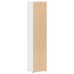 HKH Armários para CD 2 Peças - 21x16x93,5 Cm - Branco