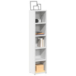 HKH Armários para CD 2 Peças - 21x16x93,5 Cm - Branco