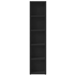 HKH Armarios para CD 2 Piezas - 21x16x93,5 Cm - Negro