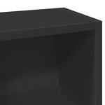 HKH Armarios para CD 2 Piezas - 21x16x93,5 Cm - Negro