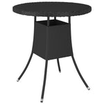 HKH 9 Pcs Conjunto Sofás P/ Jardim C/ Almofadões Vime Pe Cinzento - Cinzeto