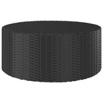 HKH 9 Pcs Conjunto Sofás P/ Jardim C/ Almofadões Vime Pe Castanho - Marrom