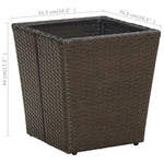 HKH 7 Pcs Conjunto Sofás P/ Jardim C/ Almofadões Vime Pe Cinzento - Cinzeto