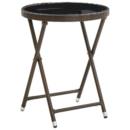 HKH 7 Pcs Conjunto de Sofás Jardim C/ Almofadões Vime Pe Castanho - Marrom