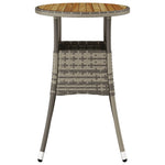 HKH Mesa de Jardim Ã˜60x75 Cm Madeira de Acácia e Vime Pe - Cinzento