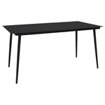 HKH 11 Pcs Conjunto Sofás de Jardim C/ Almofadões Vime Pe - Preto