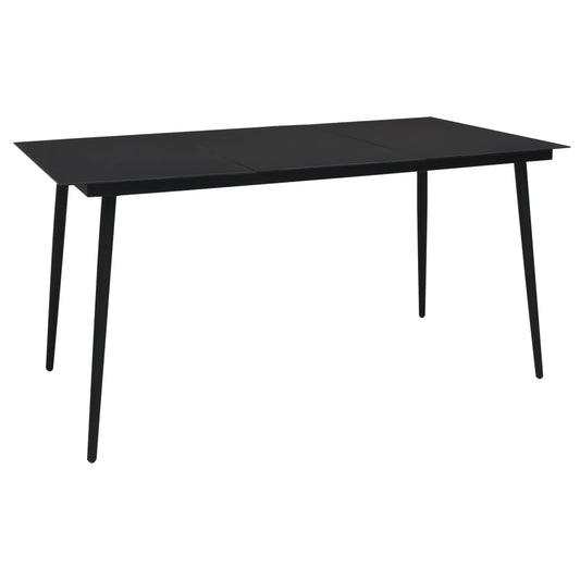 HKH 11 Pcs Conjunto Sofás de Jardim C/ Almofadões Vime Pe - Preto