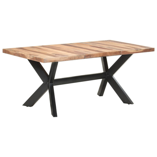 HKH Mesa de Jantar com Acabamento a Mel em Madeira Maciça