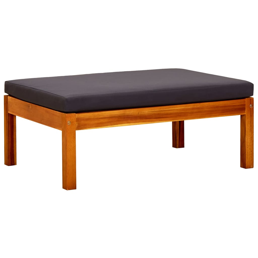 HKH Apoios de Pés para Jardim 2 Pcs Madeira de Acácia Maciça - Cinzento