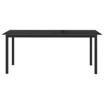 HKH Mesa de Jardim em Alumínio e Vidro - Preto