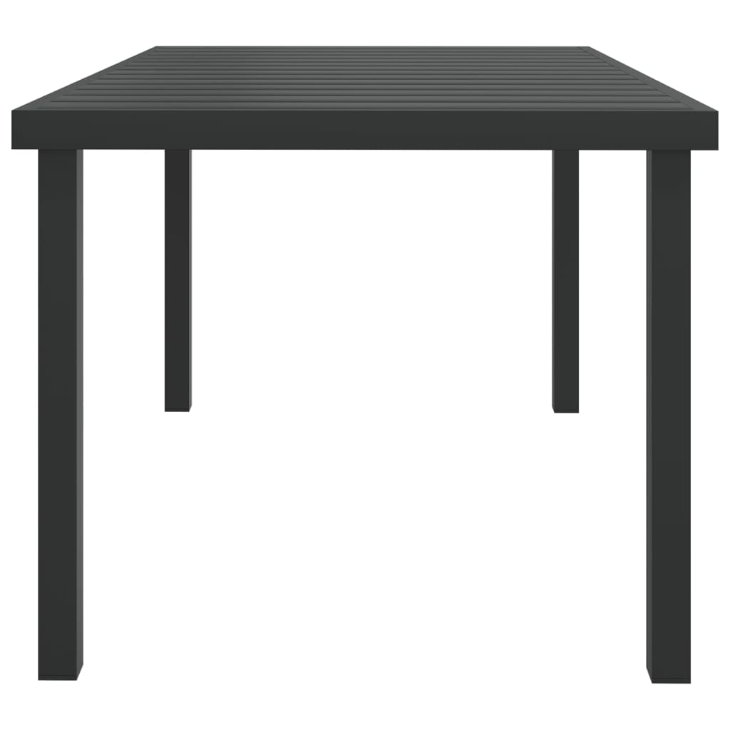 HKH Mesa de Jardim 140x90x74 Cm Alumínio e Wpc - Preto
