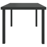 HKH Mesa de Jardim 140x90x74 Cm Alumínio e Wpc - Preto