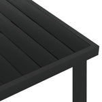 HKH Mesa de Jardim 140x90x74 Cm Alumínio e Wpc - Preto