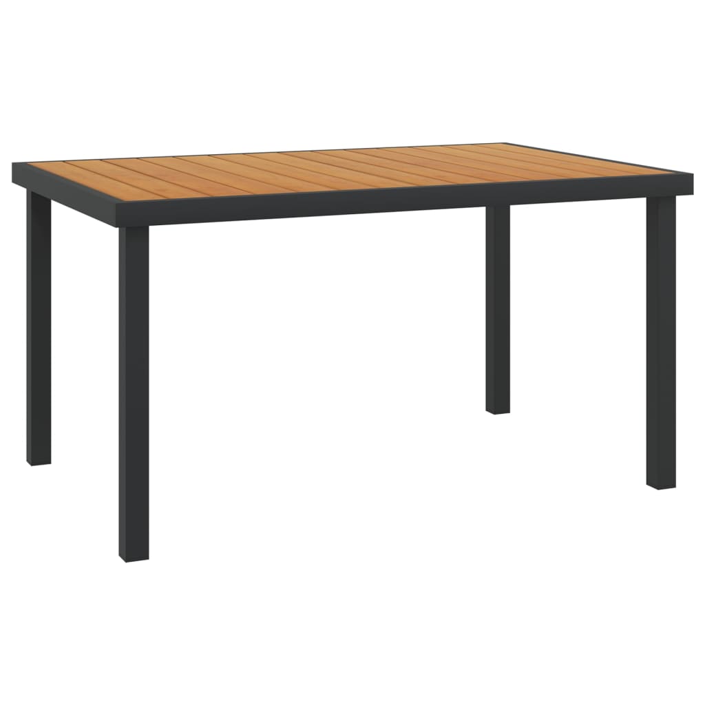 HKH 5 Pcs Conjunto de Jantar Exterior C/ Almofadões Acácia Maciça - Marrom