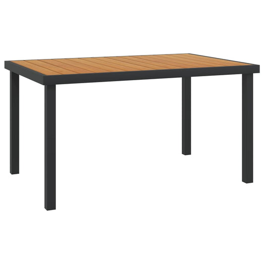 HKH 5 Pcs Conjunto de Jantar Exterior C/ Almofadões Acácia Maciça - Marrom