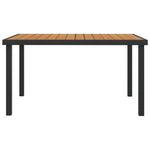 HKH 5 Pcs Conjunto de Jantar Exterior C/ Almofadões Acácia Maciça - Marrom