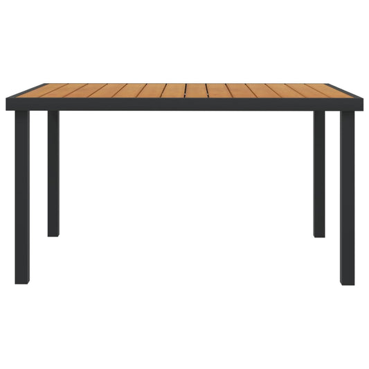 HKH 5 Pcs Conjunto de Jantar Exterior C/ Almofadões Acácia Maciça - Marrom