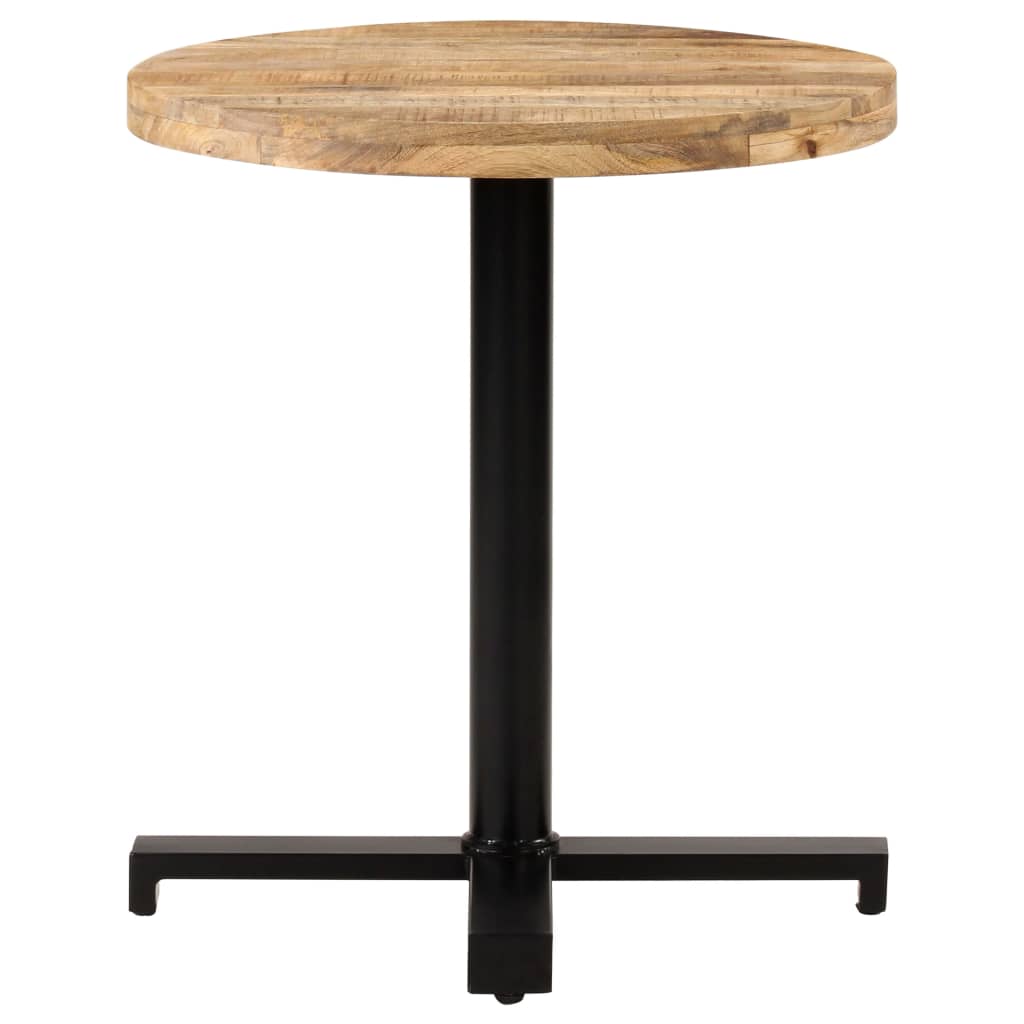 Mesa de bar redonda HKH de madera maciza de mango