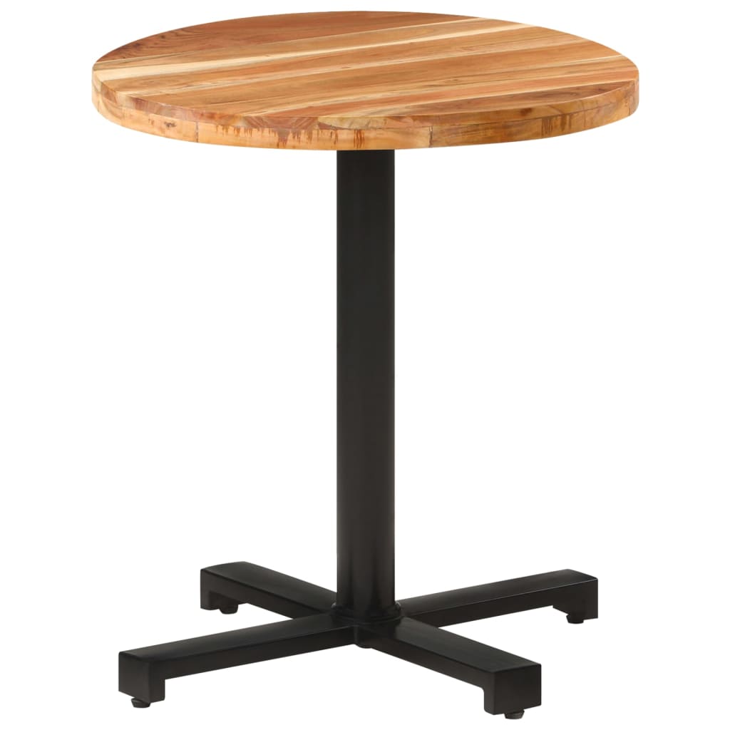 HKH Mesa Redonda de Bar de Madera Maciza de Acacia