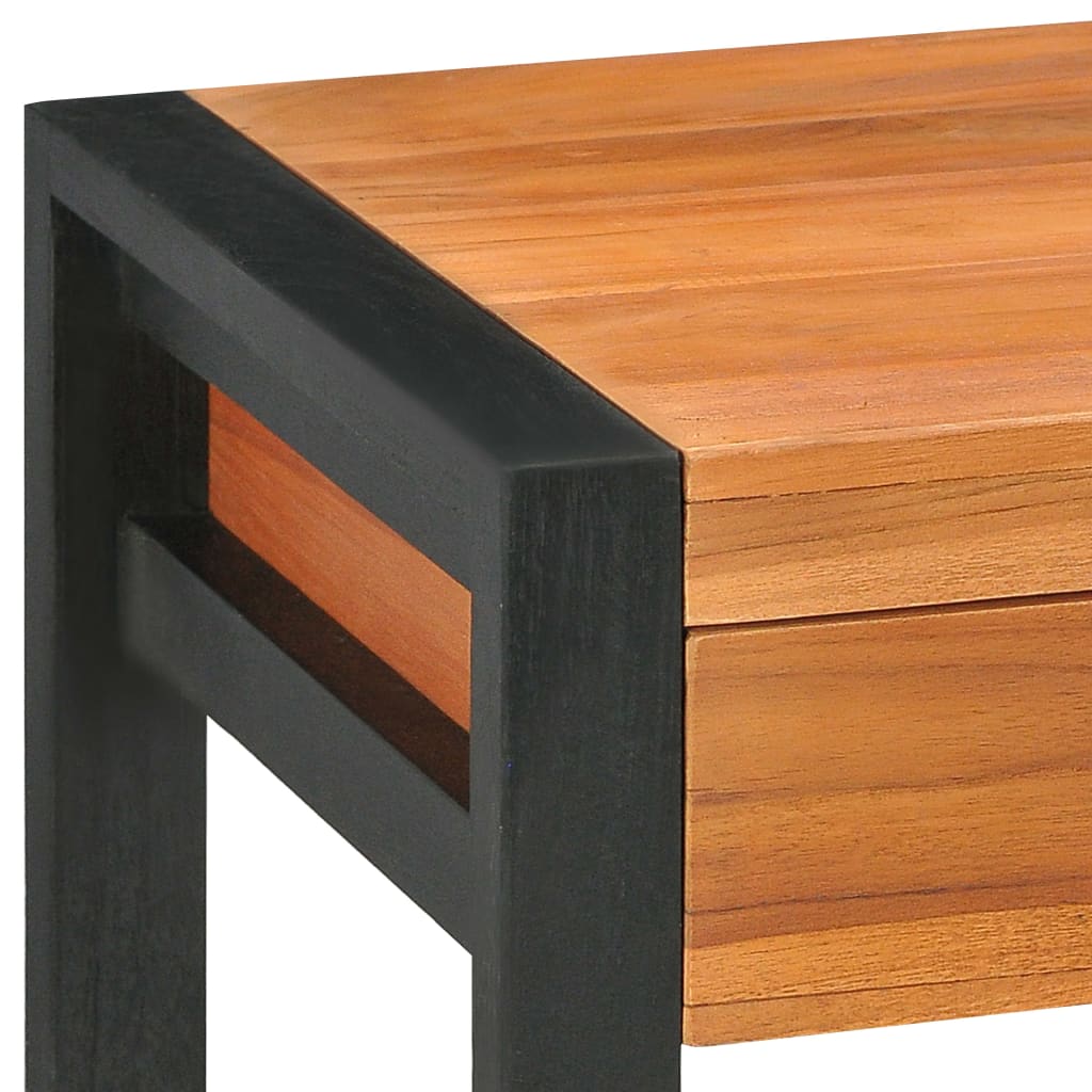 HKH Secretária com 2 Gavetas Madeira de Teca