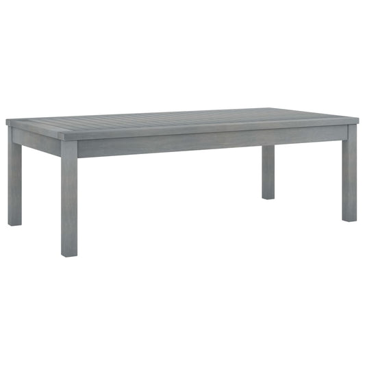 HKH Mesa de Centro 100x50x33 Cm Madeira de Acácia Maciça - Cinzento