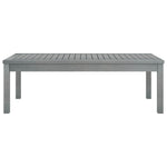 HKH Mesa de Centro 100x50x33 Cm Madeira de Acácia Maciça - Cinzento