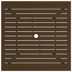 HKH Mesa de Jardim 81,5x81, Aço Castanho - Marrom