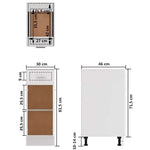 HKH Mueble Bajo C/ Cajones Lyon - Blanco