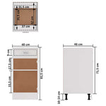 HKH Mueble Bajo C/ Cajones Lyon - Blanco