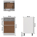 HKH Mueble Bajo C/ Cajones Lyon - Gris