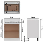HKH Mueble Bajo C/ Cajones Lyon - Blanco