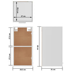 HKH Armario de Pared Lyon - 29,5x31x60 Cm - Blanco