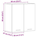 HKH Armário de Parede Lyon - 60x31x60 Cm - Branco